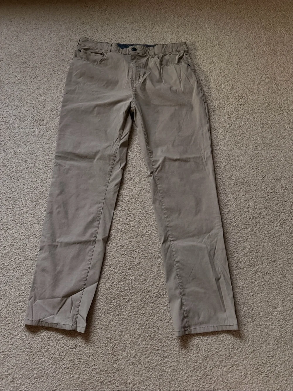 Men's Slim Straight Chinos - Taupe